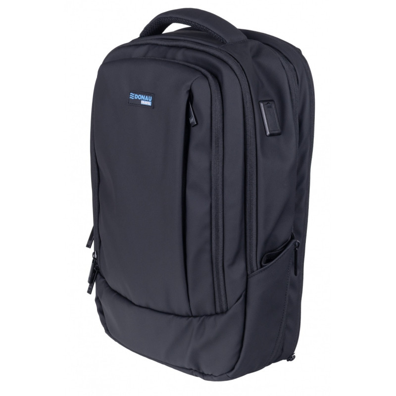 Plecak DONAU TRAVEL Berlin, 15,6", 16l, USB + kabel, czarny