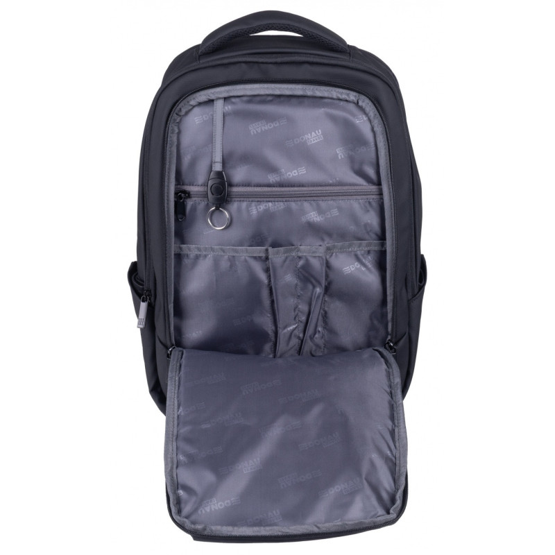 Plecak DONAU TRAVEL Berlin, 15,6", 16l, USB + kabel, czarny