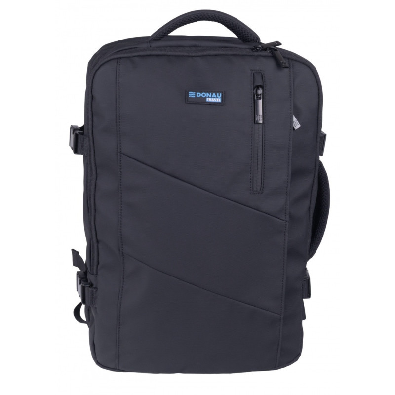 Plecak DONAU TRAVEL Prague, 17", 32l, USB + kabel, czarny