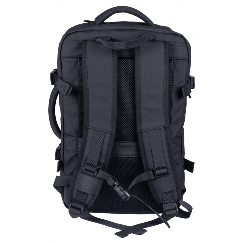 Plecak DONAU TRAVEL Prague, 17", 32l, USB + kabel, czarny