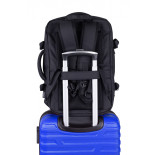 Plecak DONAU TRAVEL Prague, 17", 32l, USB + kabel, czarny