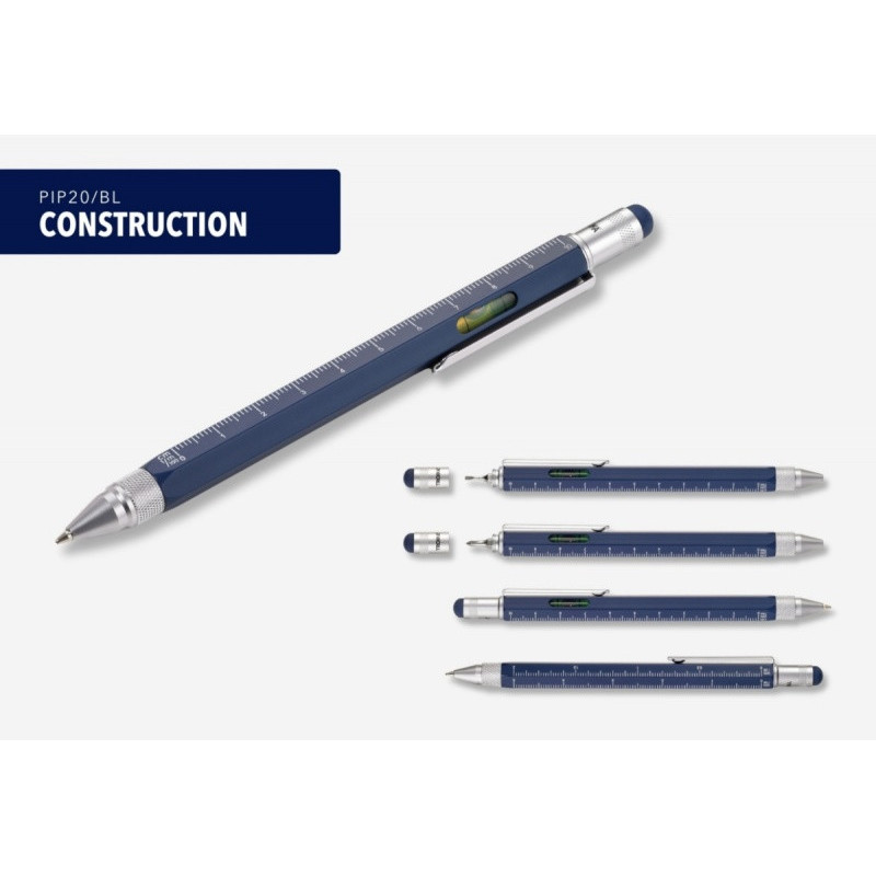 Długopis wielozadaniowy TROIKA Construction, niebieski
