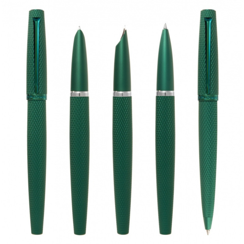 Pióro wieczne DIPLOMAT Viper, guilloche, F, zielony
