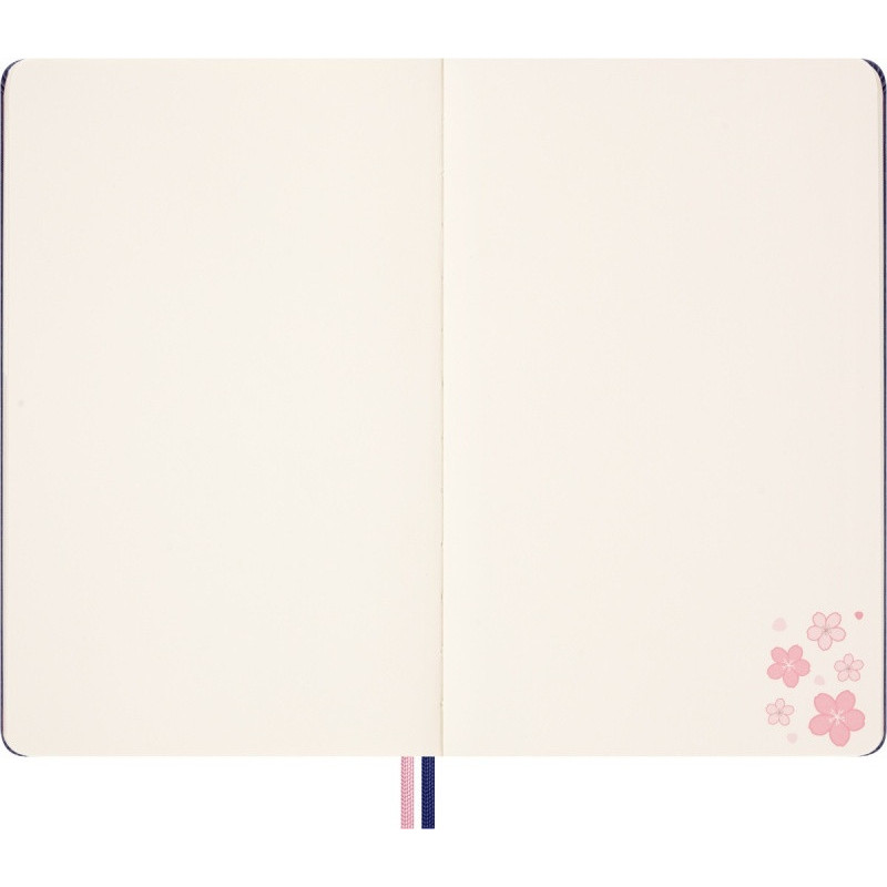 Zestaw BLACKWING X MOLESKINE 2025, notes Sakura, L, 13x21cm, gładki, w linie + 4 ołówki, edycja limitowana, w pudełku