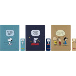 Zestaw 3 zeszytów MOLESKINE Peanuts Bundle 2025, XL, 19x25cm, w linie, edycja limitowana