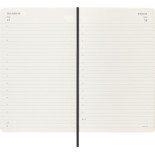 Kalendarz dzienny MOLESKINE 2025/26, 18M, L, miękka oprawa, 13x21cm, czarny