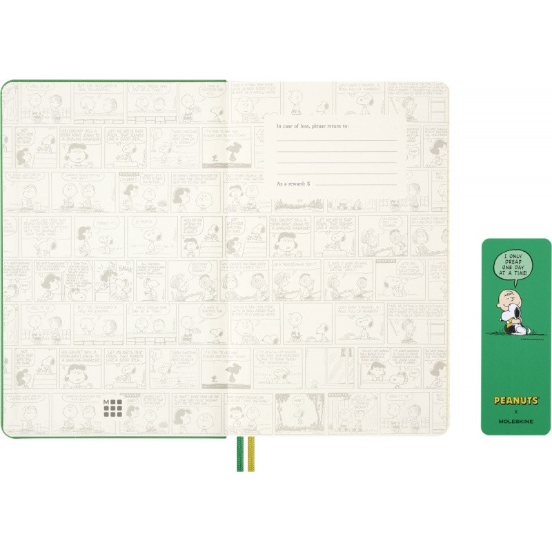 Kalendarz dzienny MOLESKINE 2026, 12M, L, twarda oprawa, 13x21cm, Peanuts Charlie&Snoopy