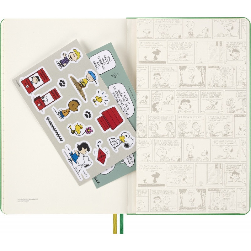 Kalendarz dzienny MOLESKINE 2026, 12M, L, twarda oprawa, 13x21cm, Peanuts Charlie&Snoopy