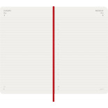 Kalendarz dzienny MOLESKINE 2026, 12M, L, miękka oprawa, 13x21cm, scarlet red