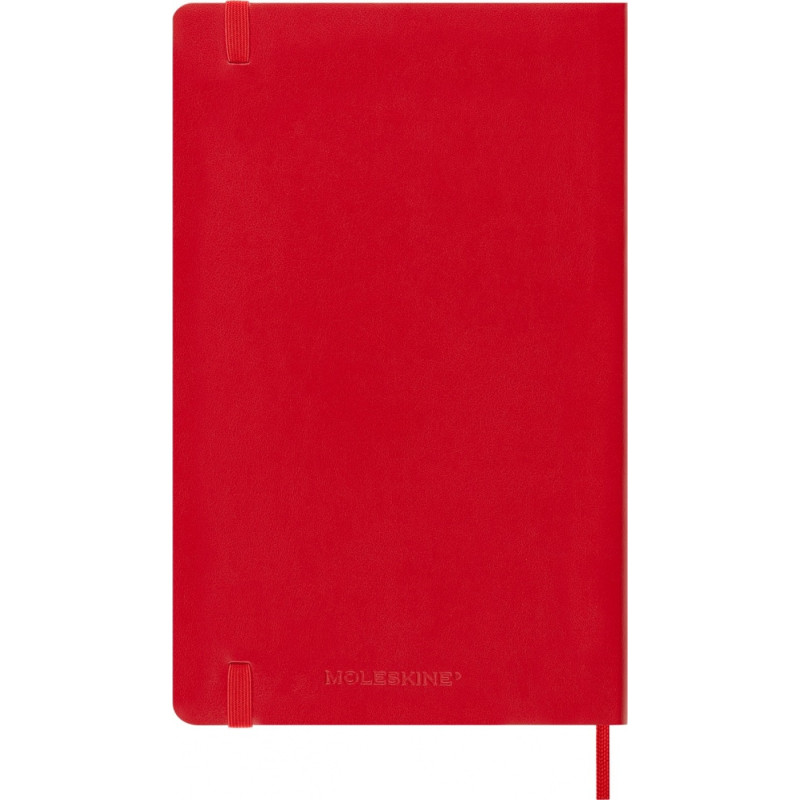 Kalendarz dzienny MOLESKINE 2026, 12M, L, miękka oprawa, 13x21cm, scarlet red