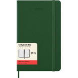 Kalendarz dzienny MOLESKINE 2026, 12M, L, twarda oprawa, 13x21cm, myrtle green