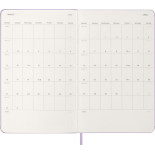 Kalendarz dzienny MOLESKINE 2026, 12M, L, twarda oprawa, 13x21cm, pastel lilac