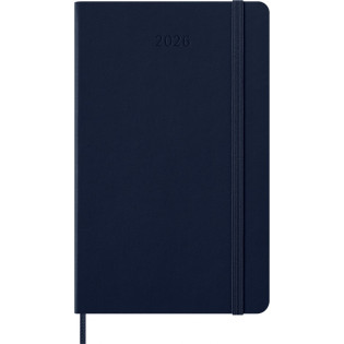 Kalendarz dzienny MOLESKINE 2026, 12M, L, twarda oprawa, 13x21cm, sapphire blue
