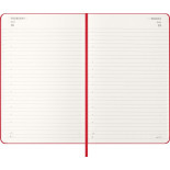 Kalendarz dzienny MOLESKINE 2026, 12M, L, twarda oprawa, 13x21cm, scarlet red