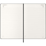 Kalendarz dzienny MOLESKINE 2026, 12M, L, twarda oprawa, 13x21cm, czarny