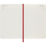 Kalendarz dzienny MOLESKINE 2026, 12M, P, miękka oprawa, 9x14cm, scarlet red