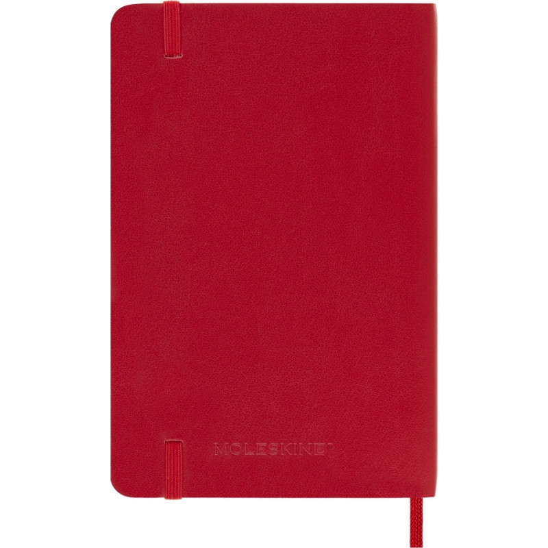 Kalendarz dzienny MOLESKINE 2026, 12M, P, miękka oprawa, 9x14cm, scarlet red