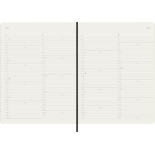 Kalendarz miesięczny MOLESKINE 2026, 12M, XL, miękka oprawa, 19x25cm, czarny