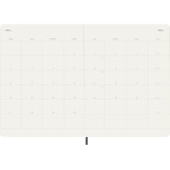 Kalendarz miesięczny MOLESKINE 2026, 12M, XL, miękka oprawa, 19x25cm, czarny