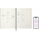 Kalendarz miesięczny MOLESKINE 2026, 12M, XL, twarda oprawa, 19x25cm, czarny