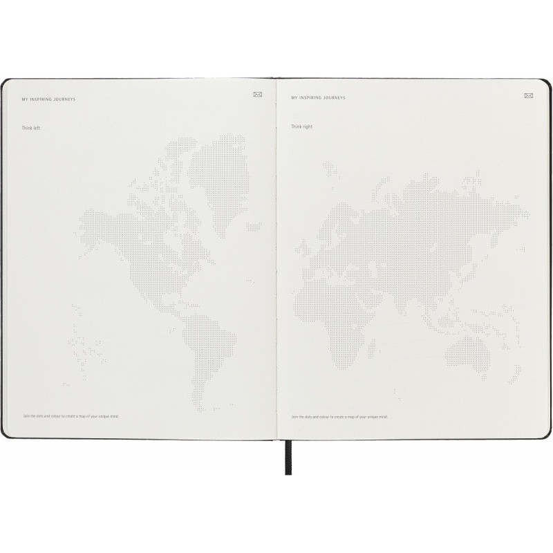 Kalendarz miesięczny MOLESKINE 2026, 12M, XL, twarda oprawa, 19x25cm, czarny