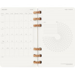 Kalendarz tygodniowy/miesięczny na spirali MOLESKINE 2026, 12M, L, miękka oprawa, 13x21cm, czarny