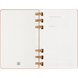 Kalendarz tygodniowy/miesięczny na spirali MOLESKINE 2026, 12M, L, twarda oprawa, 13x21cm, crush almond