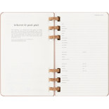 Kalendarz tygodniowy/miesięczny na spirali MOLESKINE 2026, 12M, L, twarda oprawa, 13x21cm, crush almond