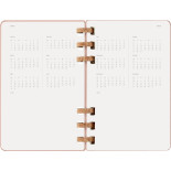 Kalendarz tygodniowy/miesięczny na spirali MOLESKINE 2026, 12M, L, twarda oprawa, 13x21cm, crush almond