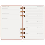 Kalendarz tygodniowy/miesięczny na spirali MOLESKINE 2026, 12M, L, twarda oprawa, 13x21cm, crush almond