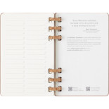 Kalendarz tygodniowy/miesięczny na spirali MOLESKINE 2026, 12M, L, twarda oprawa, 13x21cm, crush almond