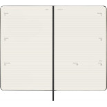 Kalendarz tygodniowy horyzontalny MOLESKINE 2025/26, 18M, L, twarda oprawa, 13x21cm, czarny