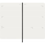 Kalendarz tygodniowy horyzontalny MOLESKINE 2026, 12M, L, miękka oprawa, 13x21cm, czarny