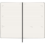 Kalendarz tygodniowy horyzontalny MOLESKINE 2026, 12M, L, twarda oprawa, 13x21cm, czarny