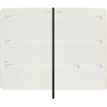 Kalendarz tygodniowy horyzontalny MOLESKINE 2026, 12M, P, miękka oprawa, 9x14cm, czarny