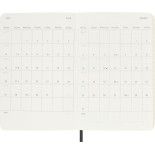 Kalendarz tygodniowy horyzontalny MOLESKINE 2026, 12M, P, miękka oprawa, 9x14cm, czarny