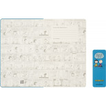 Kalendarz tygodniowy MOLESKINE 2025/26,18M, L, twarda oprawa, 13x21cm, edycja limitowana, Peanuts Charlie&Lucy