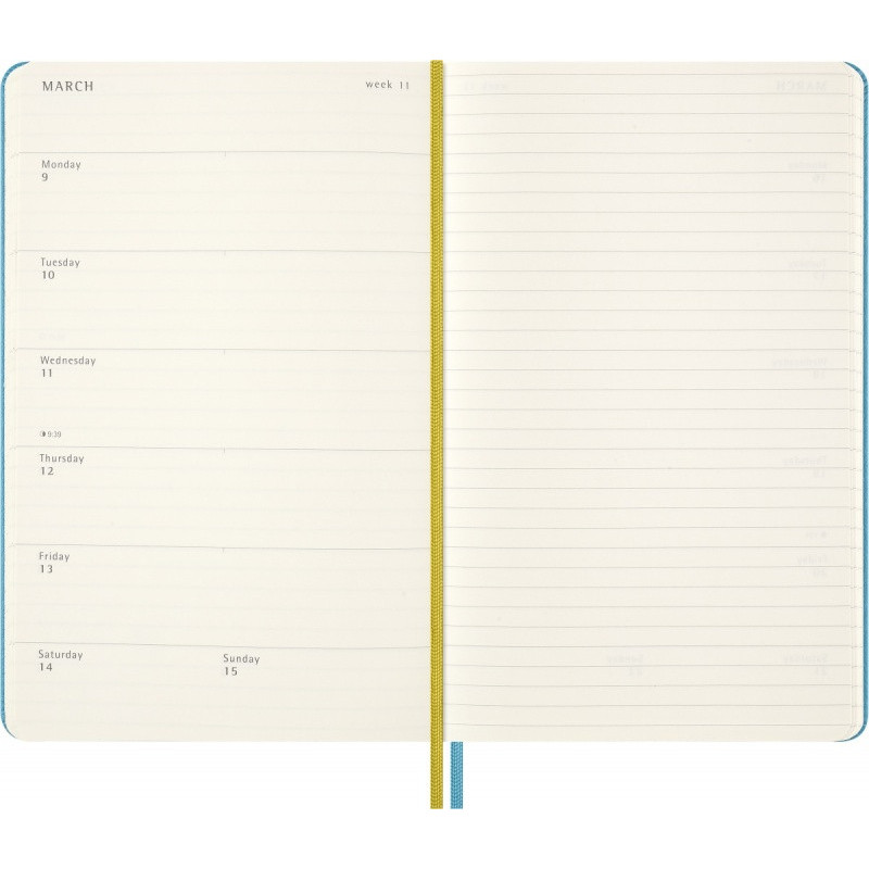 Kalendarz tygodniowy MOLESKINE 2025/26,18M, L, twarda oprawa, 13x21cm, edycja limitowana, Peanuts Charlie&Lucy