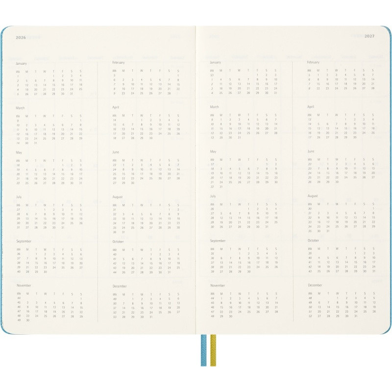 Kalendarz tygodniowy MOLESKINE 2025/26,18M, L, twarda oprawa, 13x21cm, edycja limitowana, Peanuts Charlie&Lucy