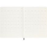 Kalendarz tygodniowy MOLESKINE 2025/26, 18M, XL, miękka oprawa, 19x25cm, czarny