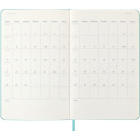 Kalendarz tygodniowy MOLESKINE 2026, 12M, L, twarda oprawa, 13x21cm, aquamarine