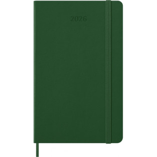 Kalendarz tygodniowy MOLESKINE 2026, 12M, L, twarda oprawa, 13x21cm, myrtle green
