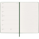 Kalendarz tygodniowy MOLESKINE 2026, 12M, L, twarda oprawa, 13x21cm, myrtle green
