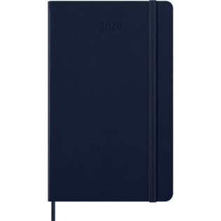 Kalendarz tygodniowy MOLESKINE 2026, 12M, L, twarda oprawa, 13x21cm, sapphire blue