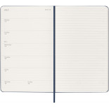 Kalendarz tygodniowy MOLESKINE 2026, 12M, L, twarda oprawa, 13x21cm, sapphire blue