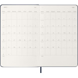 Kalendarz tygodniowy MOLESKINE 2026, 12M, L, twarda oprawa, 13x21cm, sapphire blue