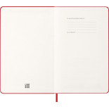 Kalendarz tygodniowy MOLESKINE 2026, 12M, L, twarda oprawa, 13x21cm, scarlet red