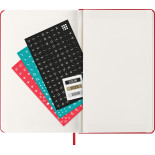 Kalendarz tygodniowy MOLESKINE 2026, 12M, L, twarda oprawa, 13x21cm, scarlet red