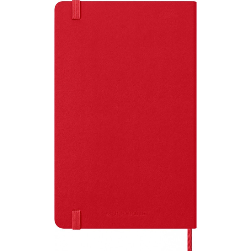 Kalendarz tygodniowy MOLESKINE 2026, 12M, L, twarda oprawa, 13x21cm, scarlet red
