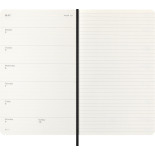 Kalendarz tygodniowy MOLESKINE 2026, 12M, L, synt. skóra węża, 13x21cm, edycja limitowana, w pudełku, czarny